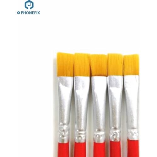 5Pcs ESD Anti-static Soft Dust Brushes Phone Motherboard Cleaning for iPhone PCB BGA IC Chips Recovery Welding Cleaning Tool