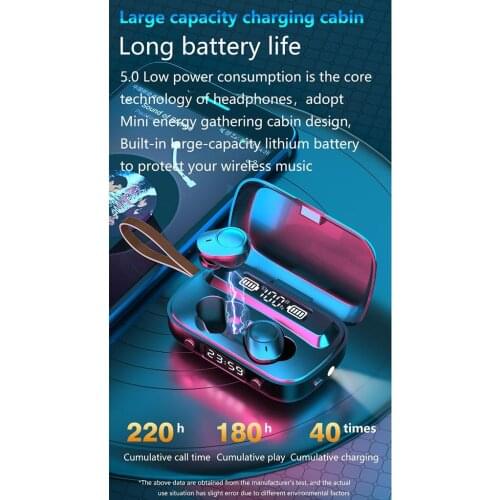 Headset Bluetooth wireless TWS waterproof headphone 5.1 noise canceling earbud