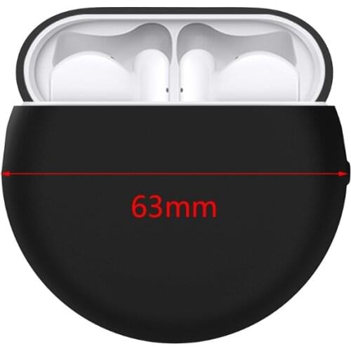 Liquid Silicone Case Cover Compatible with -HUAWEI FreeBuds 4 Earbuds Charging Case Protective Dust-resistant Case