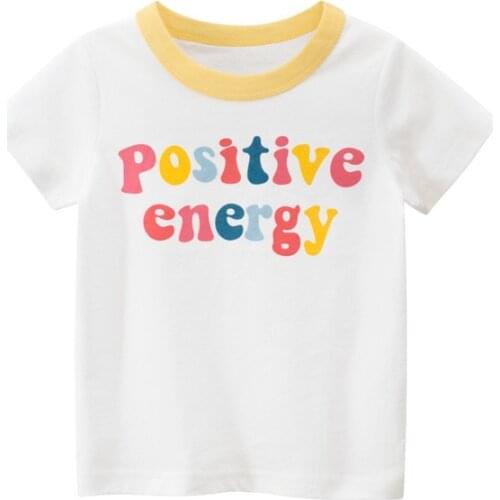 Childrens summer new girls short-sleeved T-shirt cartoon baby clothes