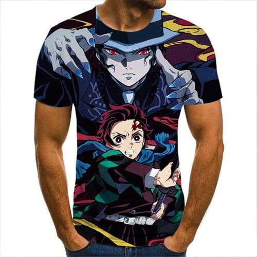 3d T-shirt Demon Killer Overall Mens And Girls' Clothing Short Sleeve Cool T-shirt Fashion Casual Summer Harajuku Streetwear