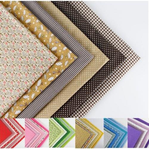 8 style cloth 50 cm x 50 cm print cotton fabric bundle DIY handmade quilt patchwork fabrics