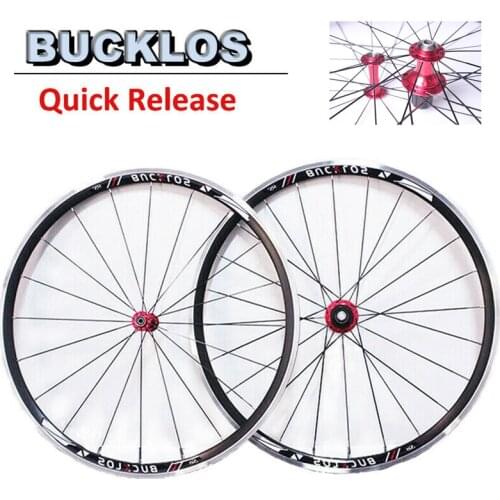 BUCKLOS Road Bike 700C Wheelset Ultralight Front/Rear Wheel Set V Brake Clincher Fit 7/8/9/10/11S Shimano Cassette Bike Part