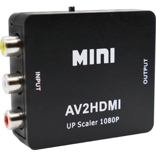 HD 1080P RCA AV To HDMI-compatible Composite Adapter Converter AV2HDMI Audio Video Cable CVBS AV Adapter with USB Cable