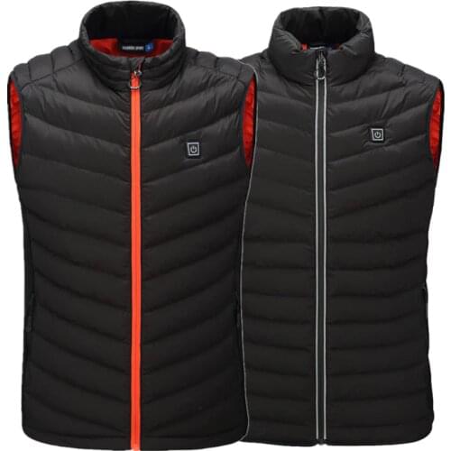 Best Gift heater vest Intelligent Heating Jacket USB Electric Battery Heated Heat Outdoor Hiking Sking Jacket Coats Body Warmer