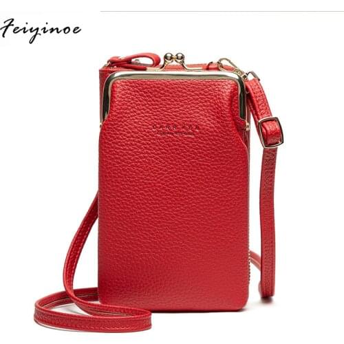 Fashion Small Crossbody Bags Women Mini Matte PU Leather Shoulder Messenger Bag Clutch Bolsas Ladies Phone bag Purse wallet