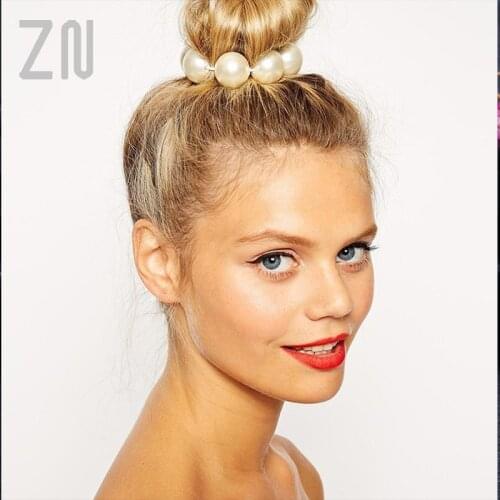 ZN New Arrival Hair Jewelry Fashion Colorful Simulated Pearl Women Accessories for Fashion Lady 4 Color