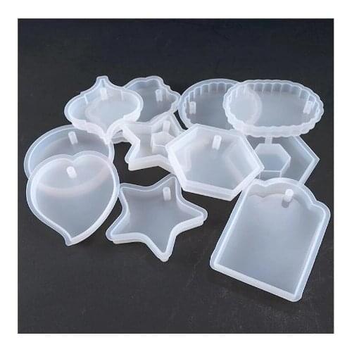 New Transparent Silicone Mould Dried Flower Resin Decorative Craft DIY Pendant Mold epoxy resin molds for jewelry