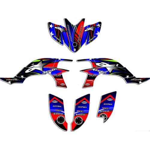 ATV Fairing Decal Sticker Kit for Yamaha YFZ450R YFZ 450R 450 R 2003 2004 2005 2006 2007 2008 Full Graphics