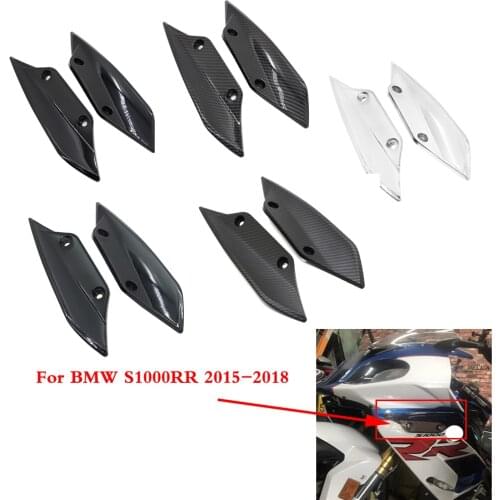 Motorcycle Front Side Planel Bodyword Fairing Wing ABS For BMW S1000RR 2015 2016 2017 2018 Smoke Black Clear