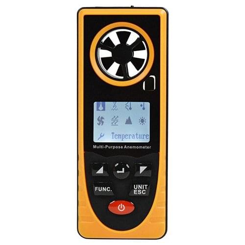 Quevinal 20PCS GM8910 Multifunction Small and Portable Anemometer Wind Speed Meter Digital Wind Speed Measuring Instrument