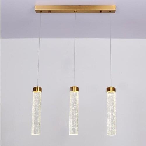 Nordic Modern Bubble Crystal LED Hanglamp Bar Restaurant Cafe Decor Hanging Lights Fixtures Modern Simple Crystal Pendant Lights