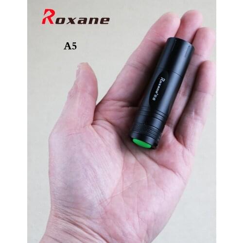 Roxane A5 600lm LED super mini flashlight 16340 rechargeable super bright portable lamp waterproof super small flashlight