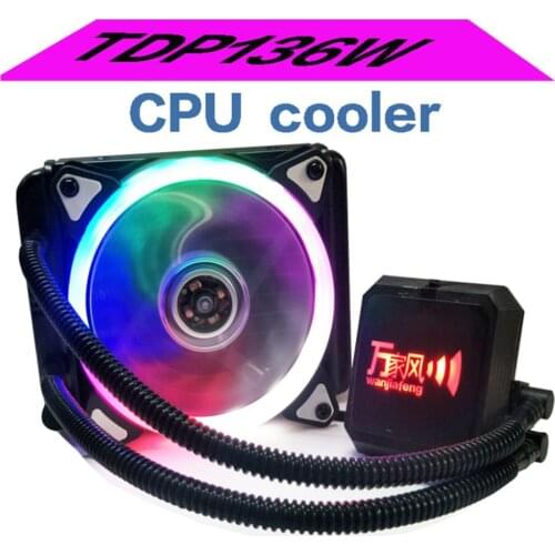 Aluminum Liquid Freezer Cooling System CPU Cooler Fan Fluid Dynamic Bearing Radiator With Pump Low Noise Kit Universal