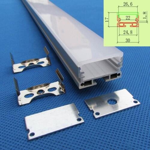 10m (10pcs) a lot, 1m per piece, Aluminum led profile for led strips light, aluminum led strip light housing