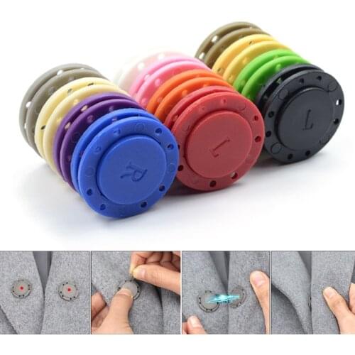10pair Sewing Buttons Clothes Hidden Buckle Invisible Magnet Button Cover Slip Non-slip Buckle Handmade Clothing Decoration