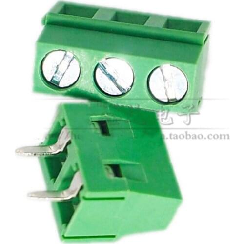 100 pcs KF127 2P 3P terminal spacing 5.0MM 300V/10A splicable terminal screw type