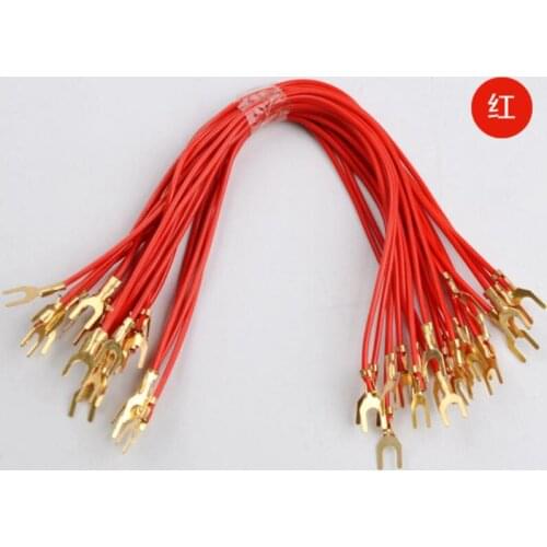 100pcs U-shaped plug wire 20cm connection line physical and electrical instrument circuit