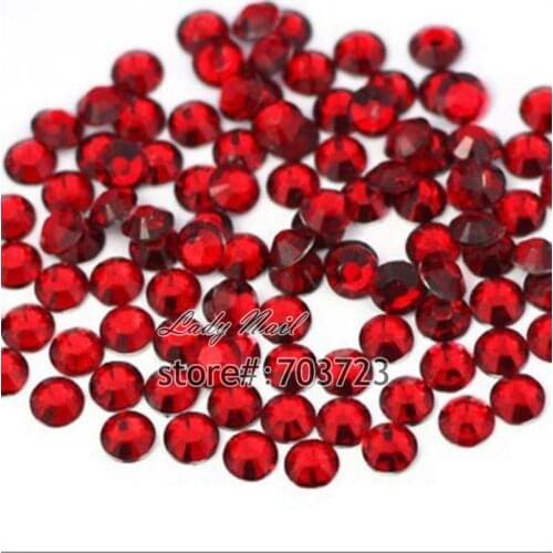 1000pcs 3D Nail Art Tips SS6 2mm Resin Flat back Rhinestone Beads not hotfix for DIY Nails Art Phone Case Dark Red N05