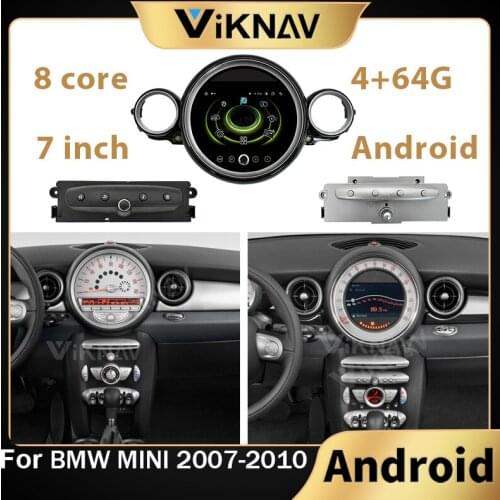2 Din Android multimedia player Car Radio For BMW Mini 2007-2010 Car GPS Navi Car DVD Automotivo stereo receiver touch Screen
