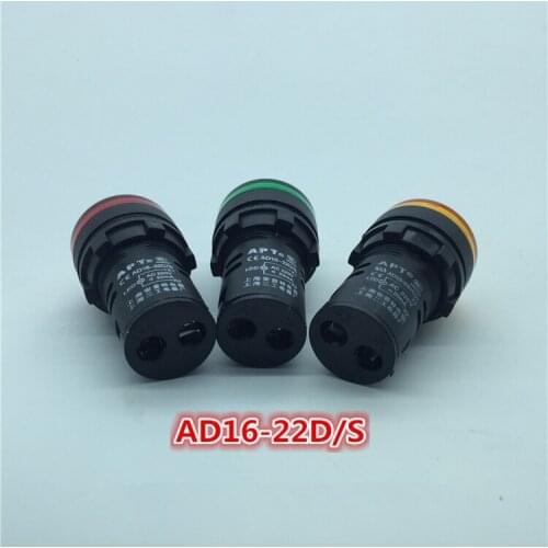 50PCS Indicator light LED lampwick For APT AD16-22D/S Highlight Signal Indicator 22mm 220v LED Pure Color highbright pilot lamp