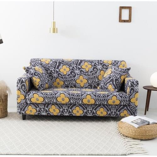 1/2/3/4 Seat Print Flower Sofa Cover Slipcovers Elastic Sofa Cover for Living Room Couch Cover Sofa Towel housse de canapé