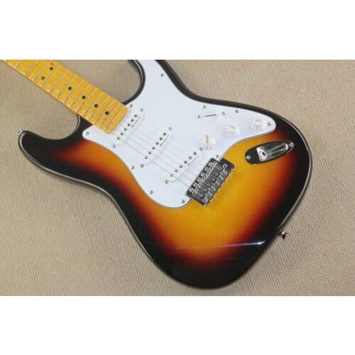 Sunset color guitar, big head, maple fingerboard, can be customized according to requirements, good quality, free delivery