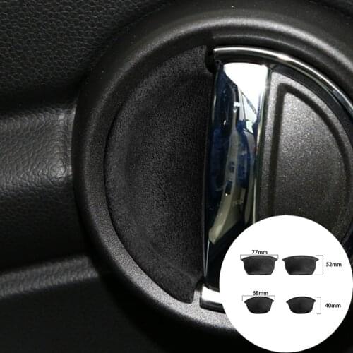 For BMW MINI F55 F54 F60 2014-2020 Alcantara Suede Wrap Car Door Bowl Decals Handles Panel Trim Stickers Cove Internal Styling