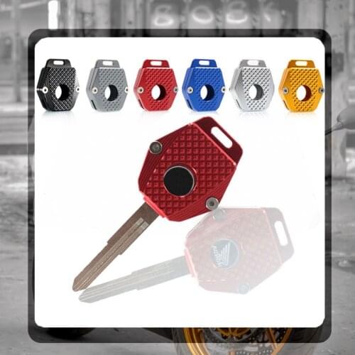 For HONDA VTR1000 VFR800 CB600 CB900 CBR1100XX CB1300 Moto Key CNC Aluminum Key Ring Cover Fixture Motorcycle Accessories