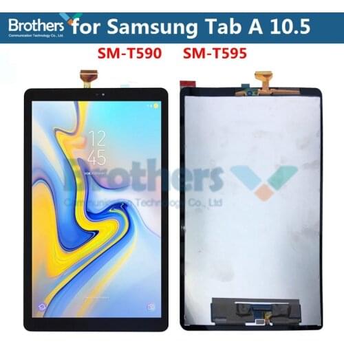 For Samsung Galaxy Tab A 10.5'' SM-T590 SM-T595 LCD Dispaly Assembly for Tablet LCD Screen Touch Screen Digitizer Test
