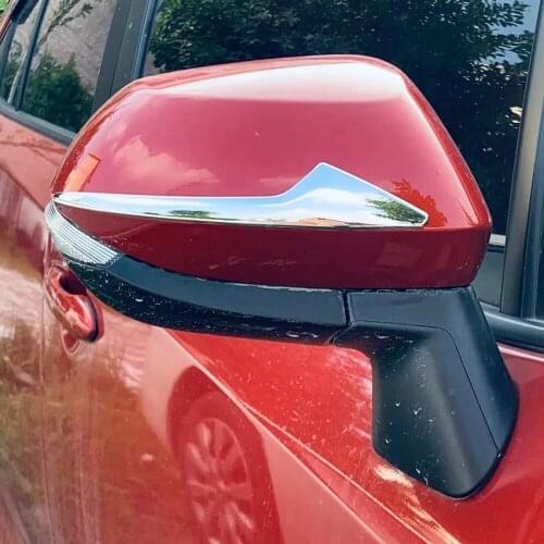 For Toyota Yaris Cross 2020 2021 ABS Chrome Car Rear View Mirror Side Wing Rearview Mirror Protector Strip Cover Car Accessories