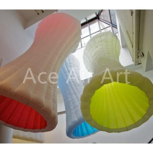 Customised Giant Hanging funnel wedding /event decoration Inflatable hanging funnel for sale