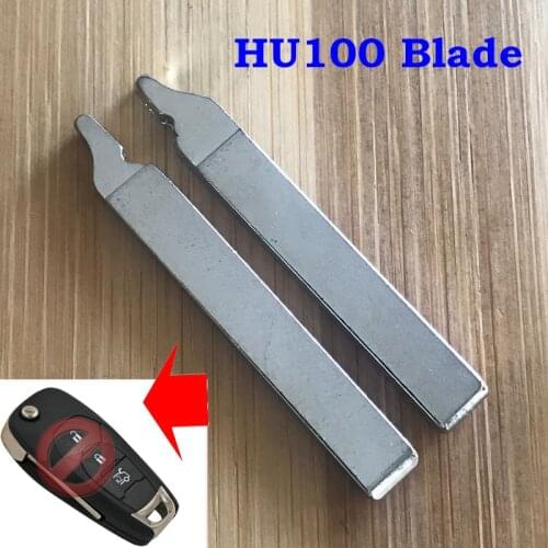 HU100 Flip Key Replacement Blade Blank for Chevrolet 2016-2019 Remote Key Blade Replacement