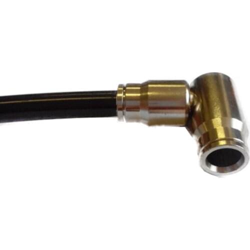 L036 HAIGINT 5 pcs Quick Push-in L connectors brass with nicked plated body elbow connector