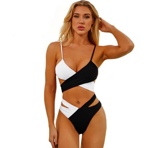 2020 Hot Sale Sexy Bikinis Solid Push Up Bikini Padded Straps Bandage High Waist Swimsuit Female Swimwear Women Biquini