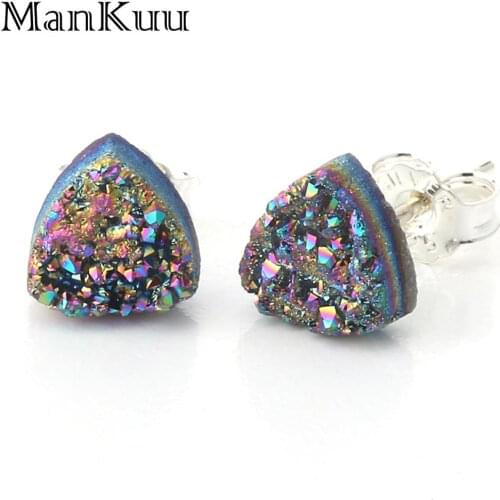 Женские серебрянные серьги Mankuu China At AliExpress