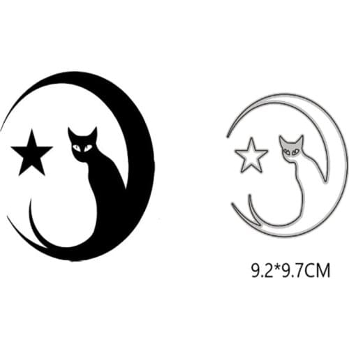 Stars and Kittens Metal Cutting Dies New 2021 DIY crapbooking Paper Making Craft die Frame Die Embossing Cutting Dies