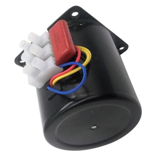 60KTYZ AC 220V 50RPM Gear Motor 7mm Shaft Diameter Synchronous Gear Motor