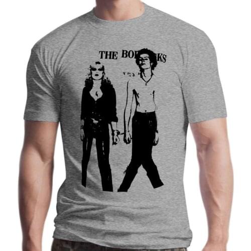 New MENS WHITE T-SHIRT SID VICIOUS AND NANCY ENGLISH PUNK ROCK 1977 UK S-5XL