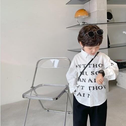2021 new girls boys shirt cotton full sleeve autumn kids top