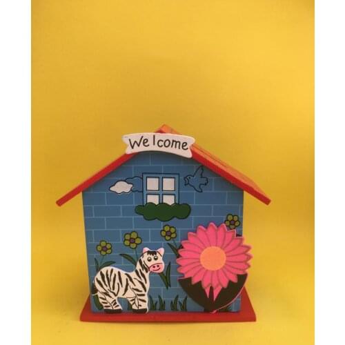 HLO 2021 New Animal Home Decorative Wooden Piggy Bank Money Saving Stylish Design MDF Healthy Affordable Gift for Kids Cute Box