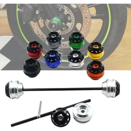 Motorcycle front axle sliders fork wheel protection crash pad kit for DUCATI Monster 620 695 696 795 796 797 821 /749 999 999S/R