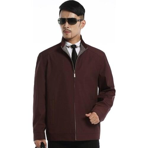 Casual Men Jacket Autumn 2020 Hot Sale Mens Jackets Stand Collar Thin Casacos Masculino Plus Size 4XL HJ516