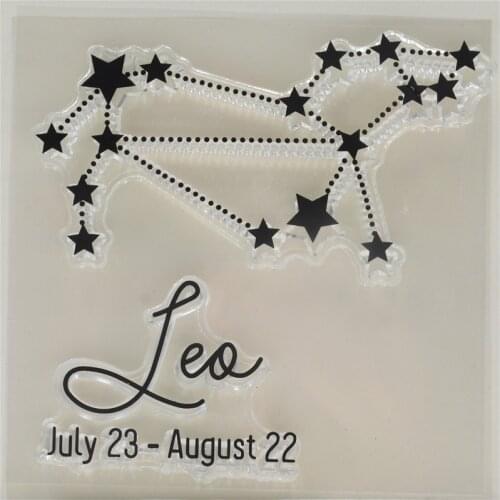 Constellations Leo Transparent Clear Silicone Stamp/Seal for DIY scrapbooking/photo album Decorative clear stamp sheets