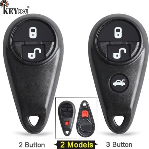 KEYECU For Subaru Baja Forester Impreza Tribeca Legacy & Outback Replacement 2 / 3 / 4 Button Remote Key Shell Case Fob