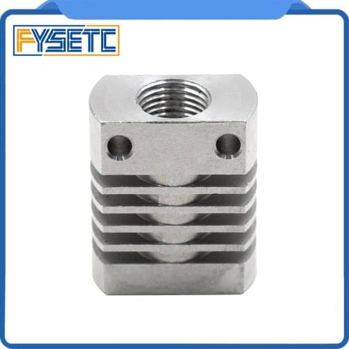 5PCS MK10 V6 Heat Sink Radiator Fit 22mm Cooling Fan Silver Aluminum Fins With Size 27x22x12mm Hot For CR8/CR10