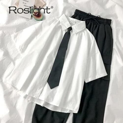 Блузки с галстуком Roslight China At AliExpress