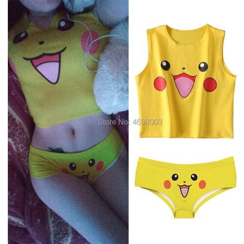 Sexy sleeveless vest for female womens Tank top shorts women Monsters Crop Top