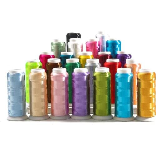 24 Colors High Light Polyester Sewing Thread Approx 1600 Meters Home Sewing Kit for Hand and Machine Thread