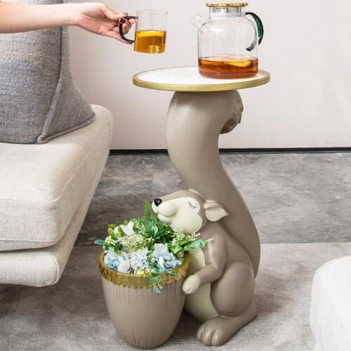 Nordic Decoration Home Figurine SquirrelPallets Statues Living Room Sculpture Large Landing Animal Statue NordicStyle Decoration